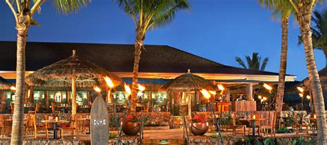 Dukes maui kaanapali - Duke’s vs. Kimo’s vs. Hula Grill vs. Leilani’s. Looking for feedback from the experts! I haven’t been to Maui in close to 10 years and the fiancé has never been but has been to Kauai, Oahu and the Big Island. Doing a spa and pool day at the Ritz-Carlton on 6/6 and am looking for a dinner spot at 6:30pm in that neck of the woods (we ...